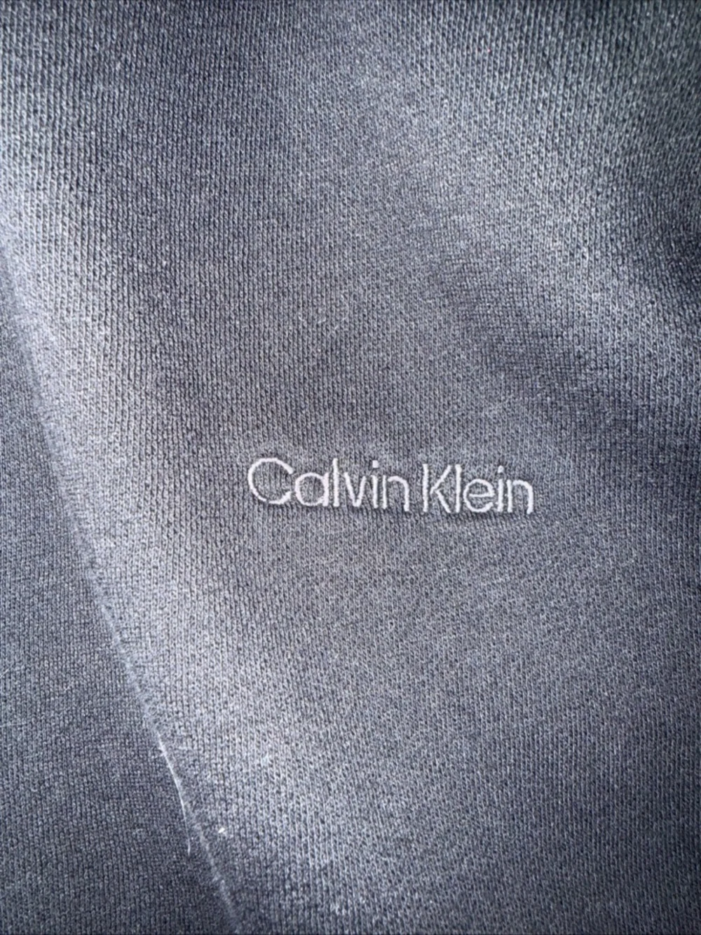 Calvin Klein Fleece Jacket Mens XL Black Full Zip Pockets - Picture 3 of 7